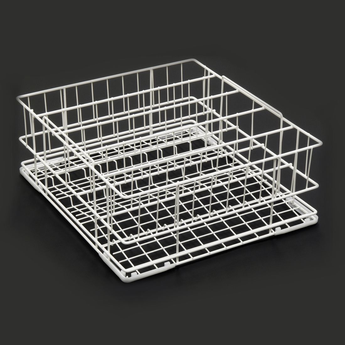 Hobart 4 Division Tilt Glass Rack (500x500mm)