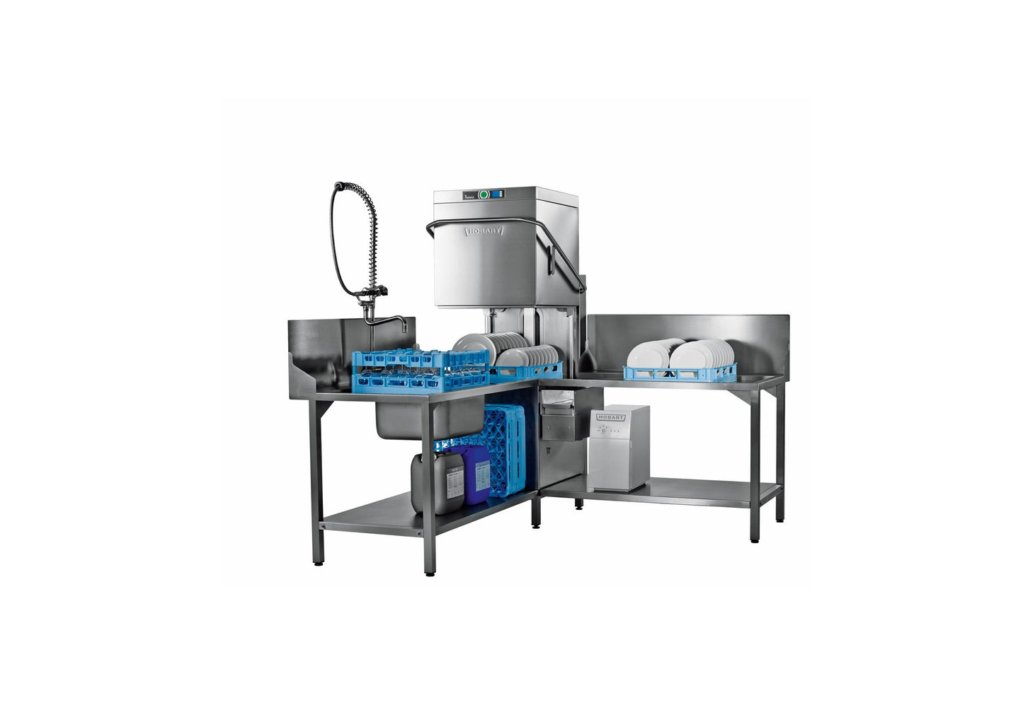 Hobart PREMAX AUPS Pass Through Dishwasher