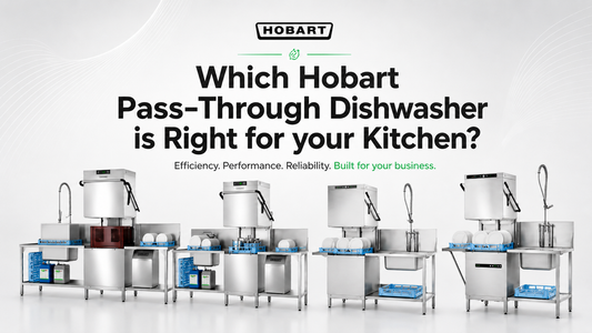 A showcase of Hobart Pass-Through Dishwashers 