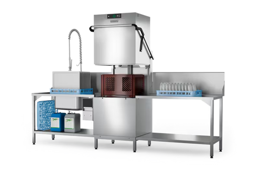 Hobart PREMAX AUPLS Pass Through Dishwasher with Integrated Water Softener
